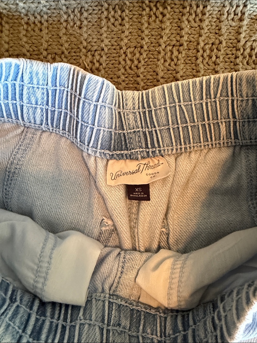 Universal Thread Light Blue Wide-Leg Drawstring Jeans - Picture 2 of 2
